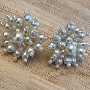 Pearl Explosion Cluster Earrings